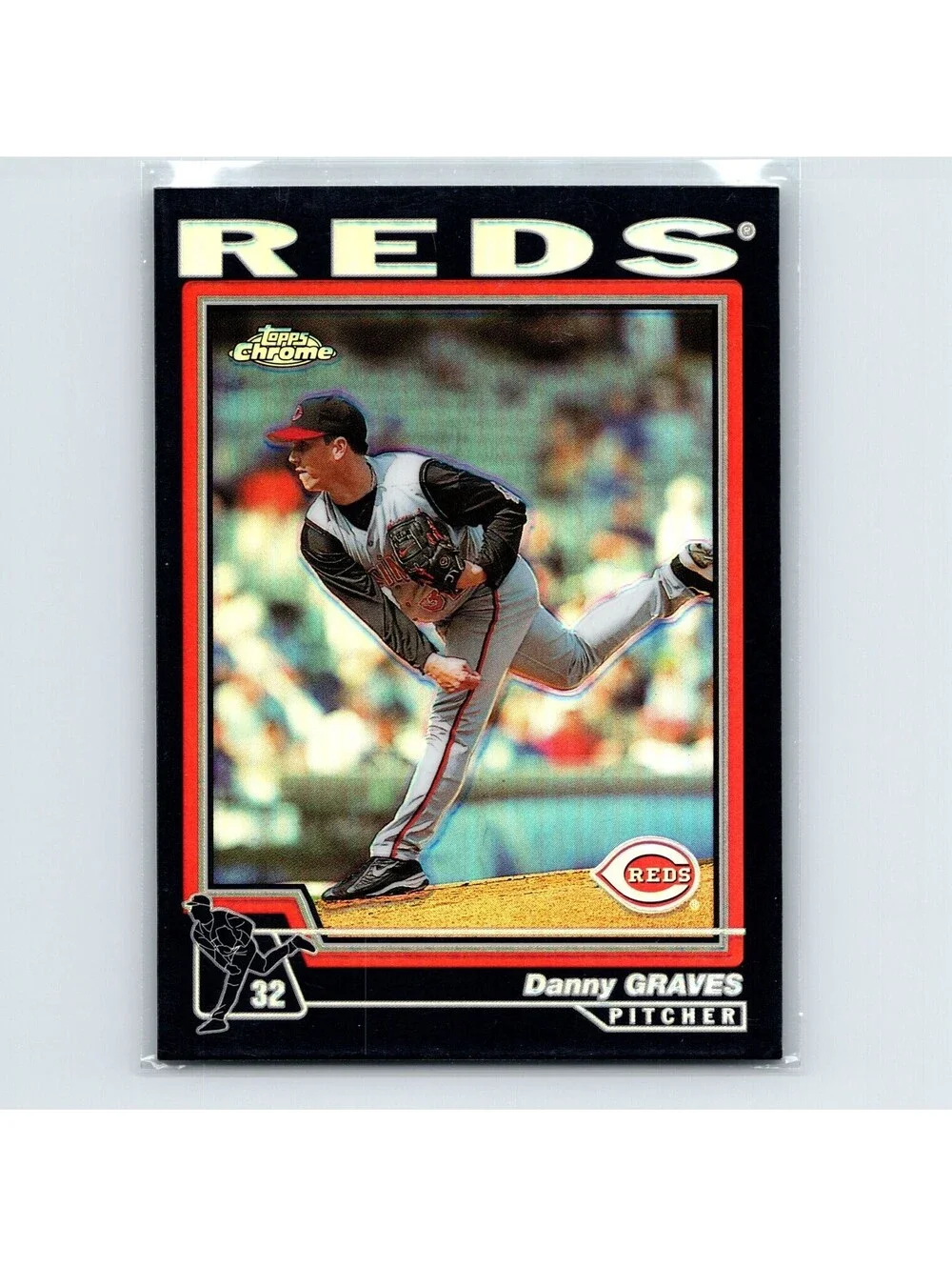 2004 Topps Chrome Danny Graves #51 Black Refractor Cincinnati Reds